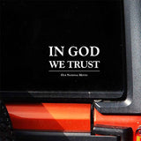 In God We Trust - America's Motto Window Decal